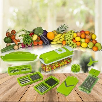 Nicer Dicer Plus Découpe Fruits & Légumes -10 Pièces - Multifonction