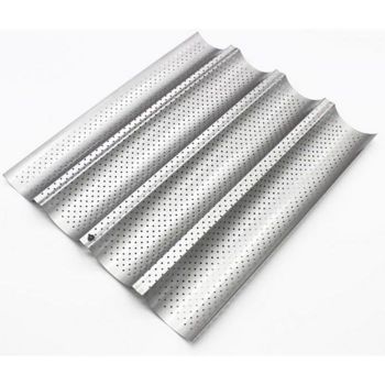 Plaque de cuisson moule pour 4 baguettes