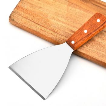 Spatule de cuisine en acier inoxydable pour steak ou pizza 22x10 cm