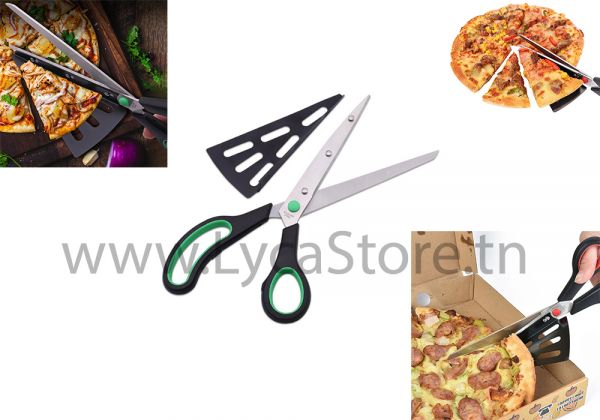 LycaStore  Ciseaux à pizza multifonction en acier inoxydable